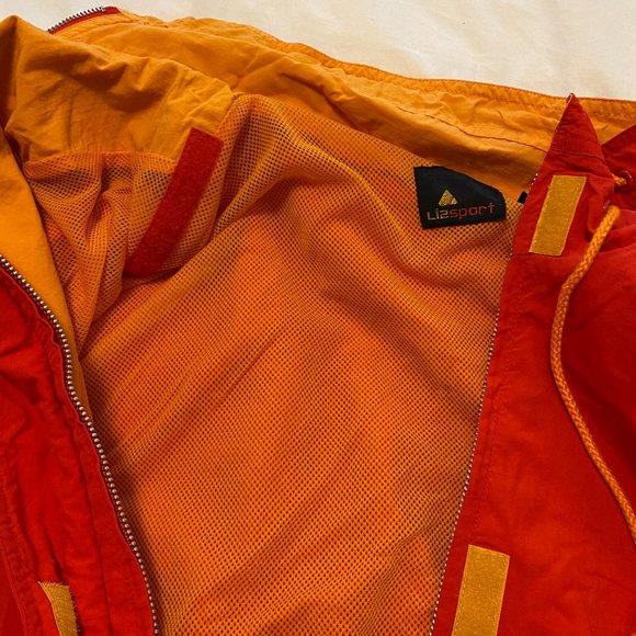 Vintage Red & Yellow Windbreaker Bomber Jacket - Picture 11 of 11